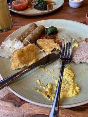 Full vegan breakfast   at The Veg Box Cafe - London in North West London