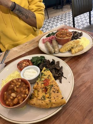 frittata plate  at The Veg Box Cafe - London in North West London