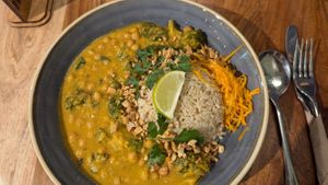 Sri Lankan curry at The Veg Box Cafe - London in North West London