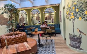 Upstairs at The Veg Box Cafe - London in North West London