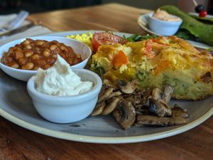 Breakfast burrito at The Veg Box Cafe - London in North West London