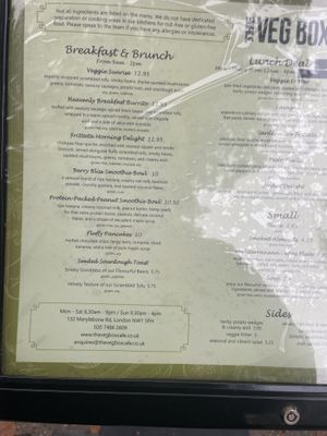   at The Veg Box Cafe - London in North West London