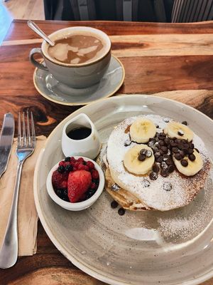 Pancakes at The Veg Box Cafe - London in North West London