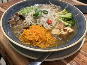 Umami tofu ramen delish!  at The Veg Box Cafe - London in North West London