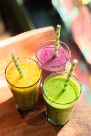smoothies at The Veg Box Cafe - London in North West London