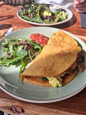 Breakfast omelette at The Veg Box Cafe - London in North West London