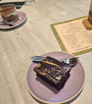 Brownie and Tiramisu 👌🏻 at The Veg Box Cafe - London in North West London