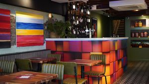 Bar at The Veg Box Cafe - London in North West London