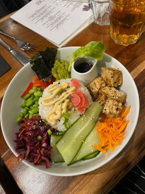 Asian salad bowl at The Veg Box Cafe - London in North West London