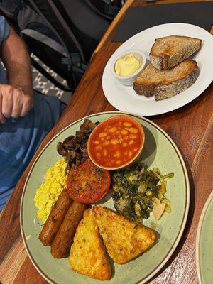 Full English at The Veg Box Cafe - London in North West London