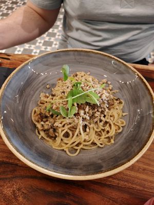 Creamy pasta at The Veg Box Cafe - London in North West London
