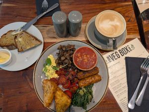The full English at The Veg Box Cafe - London in North West London
