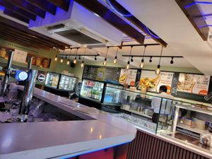 Inside downstairs at The Veg Box Cafe - London in North West London