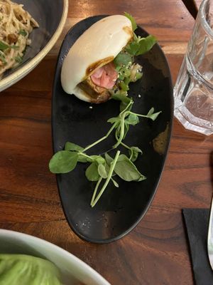 Bao appetizer  at The Veg Box Cafe - London in North West London