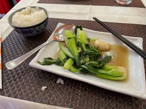 "Chinese vegetable". Pak choi is indeed a Chinese vegetable. at Zhong Yi in Rome