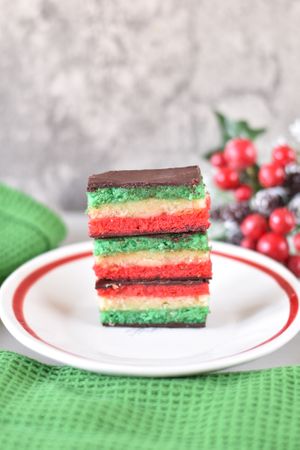 Italian Rainbow Cookies at This & That Vegan Bakery  in Brooklyn