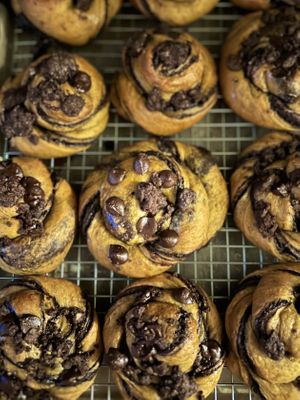 Dark Chocolate Pumpkin Babka  at This & That Vegan Bakery  in Brooklyn