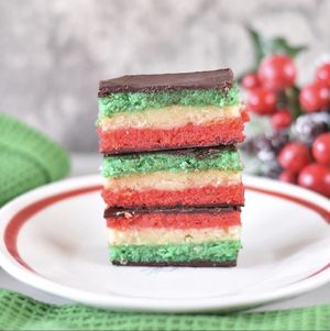 Vegan and gluten free rainbow cookies   at This & That Vegan Bakery  in Brooklyn