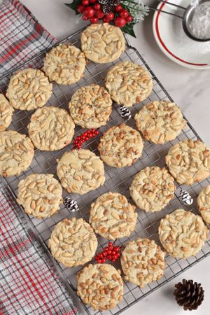 Vegan Pignoli cookies  at This & That Vegan Bakery  in Brooklyn