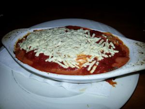 vegan lasagne at The Pizza Cookery in Encino