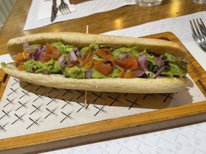 Green dog  at Kurz & Gut - Gaudi in Barcelona