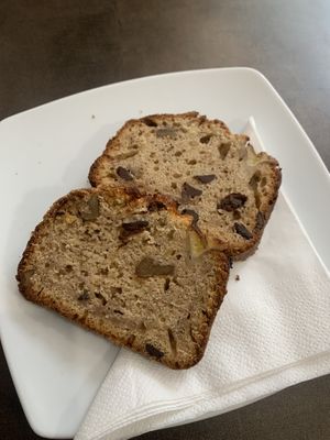 Choc banana bread   at La Mar Dolca in Mallorca