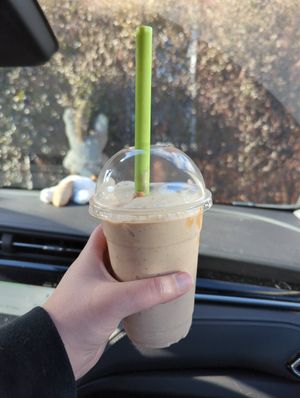 PB cup smoothie! Also, got an everything bagel with non dairy cream cheese (violife) this location also sells vegan treats pastries at Raw Replenish - Maybe closed in Royersford