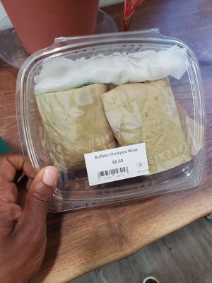 Buffalo Chickpea Wrap at Raw Replenish - Maybe closed in Royersford