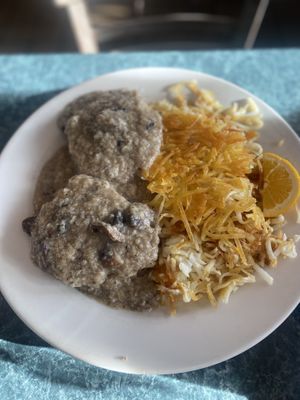 Biscuits and gravyy  at Shelly's in Burien