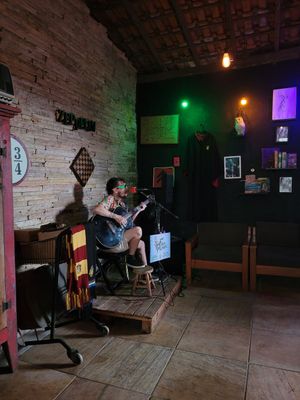 música ao vivo #Veganuary at Zéppelin Bar e Restaurante in Sao Thome Das Letras