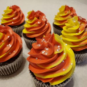 Chocolate Cupcakes with Vanilla Frosting  at The Chosen Crumb in Butler