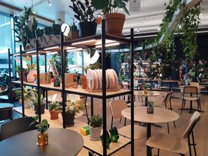 Seating at Coffee and Plants - Sihlcity in Zurich