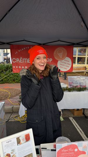 Delightful owner and chef! at Crème de la Crop in Herndon