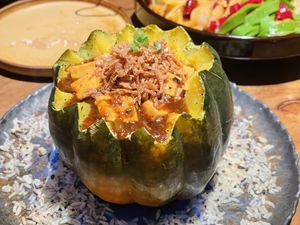Pumpkin mapo tofu   at Pusu - 璞素 in Brooklyn
