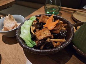 Mushroom stew at Pusu - 璞素 in Brooklyn