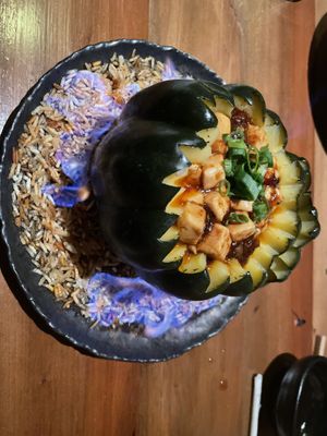 Flaming pumpkin mapo tofu 🔥🔥🔥  at Pusu - 璞素 in Brooklyn