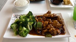General Tso’s Chick’n  at VeGreen Noodle   in Buford