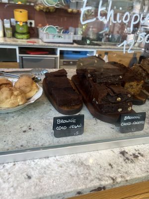 Brownie vegan  at Coffee Muxu in Bayonne