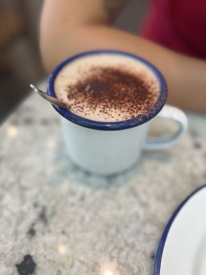 Vegan hot chocolate   at Coffee Muxu in Bayonne