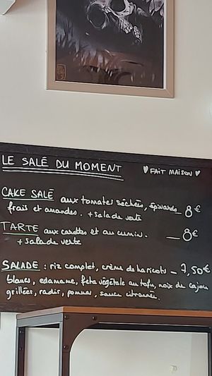 Carte du salé du jour at À Tantôt in Rouen