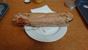 Vegan sandwich at Fruccola in Budapest