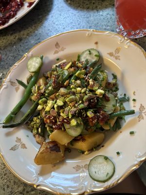 Potato dumplings   at Korzenie Kuchnia Roślinna  in Szczecin