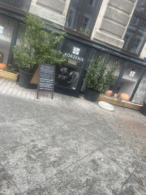 Eingang (Navi führt falsch)   at Korzenie Kuchnia Roślinna  in Szczecin