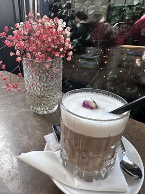 Vegan cafe latte   at Babi - Resto Bar & Wine in Tivat