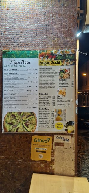 Menu at Vegan Sushi House  in Lisbon