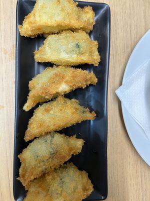 Fried crispy gyoza  at Vegan Sushi House  in Lisbon