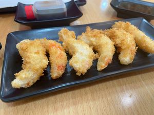 "Shrimp" tempura at Vegan Sushi House  in Lisbon
