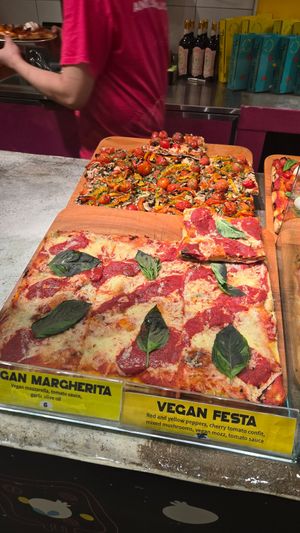 Vegan options at Unregular Pizza - 37th St in New York City