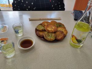 Pancakes at Bibibim in Busan