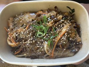 Fried Tofu Japchae  at Bibibim in Busan